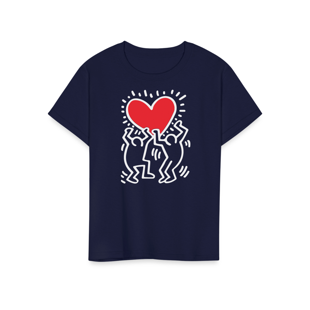 Men Holding Heart Icon, Street Art T-Shirt