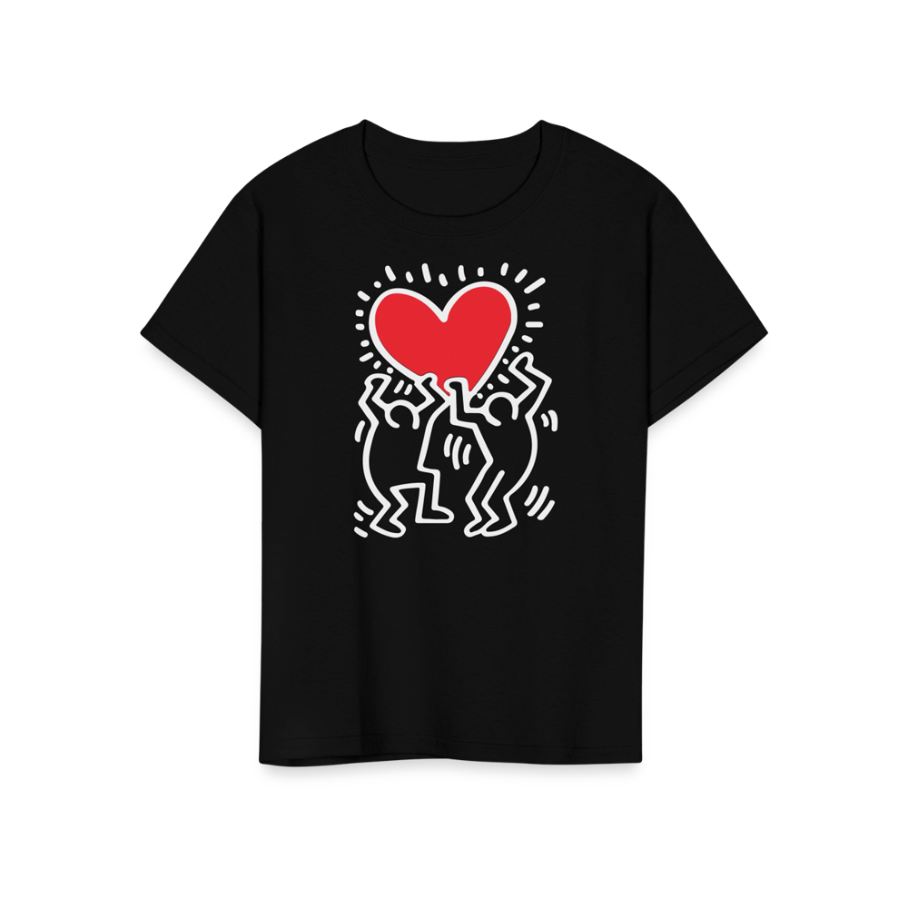 Men Holding Heart Icon, Street Art T-Shirt